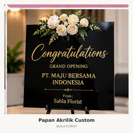 Papan Bunga Akrilik Bantarjati